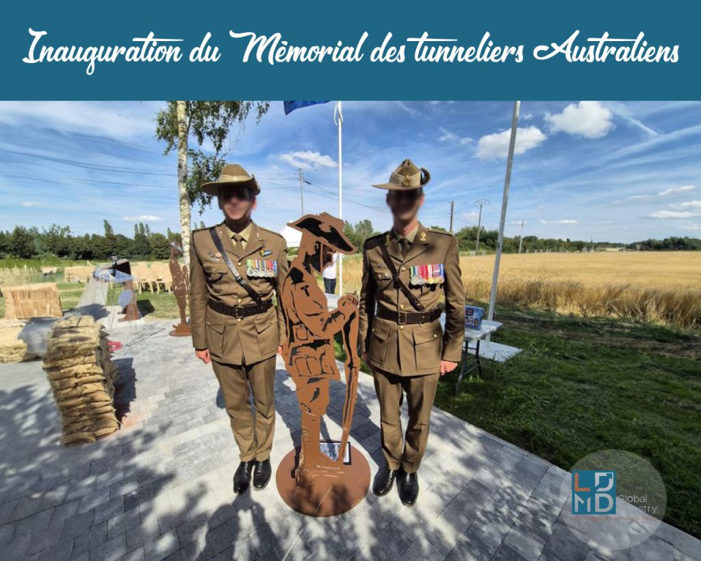 mémorial des tunneliers australiens inauguration