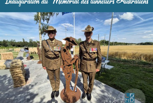 mémorial des tunneliers australiens inauguration